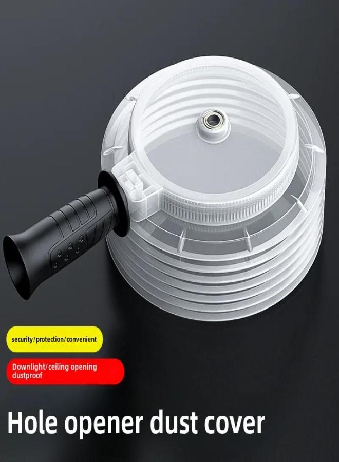 Electric hammer percussion drill hole opener dust cover ceramic tile hole drill bit concrete rhinestone glass woodworking artifact tool(Handle hole opener dust cover 135mm) - Image 2