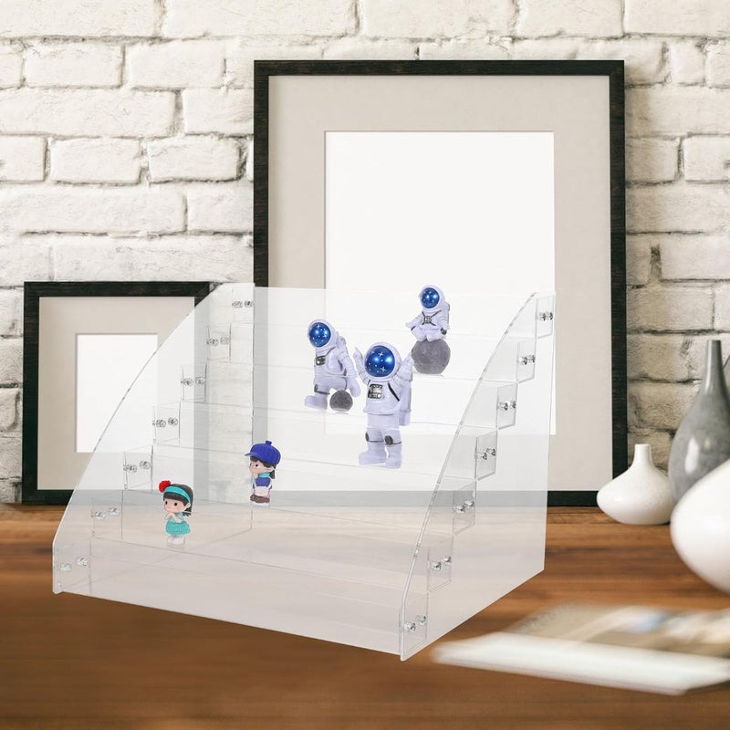 Acrylic Cosmetic Display Organizer 7-layer Nail Polishes Holder Stand Lipsticks Storage Rack for Manicure and Makeup Supplies - Image 4