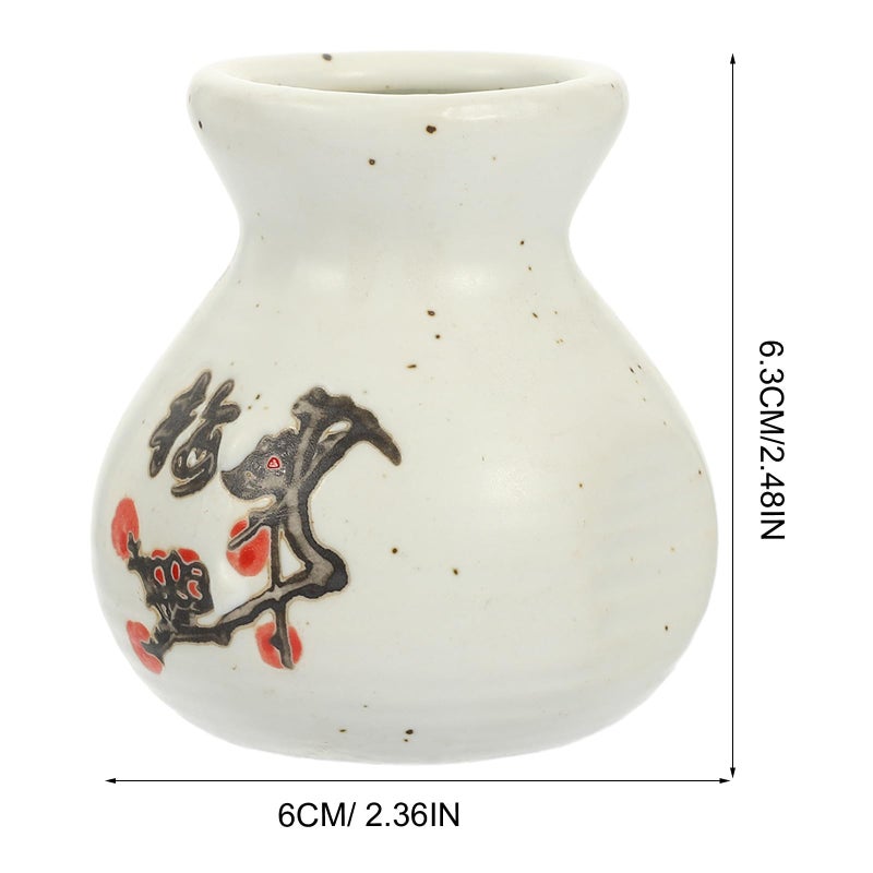 Ceramic Toothpick Holder with Plum Blossom Design for Kitchen and Dining Tabletop - Image 3