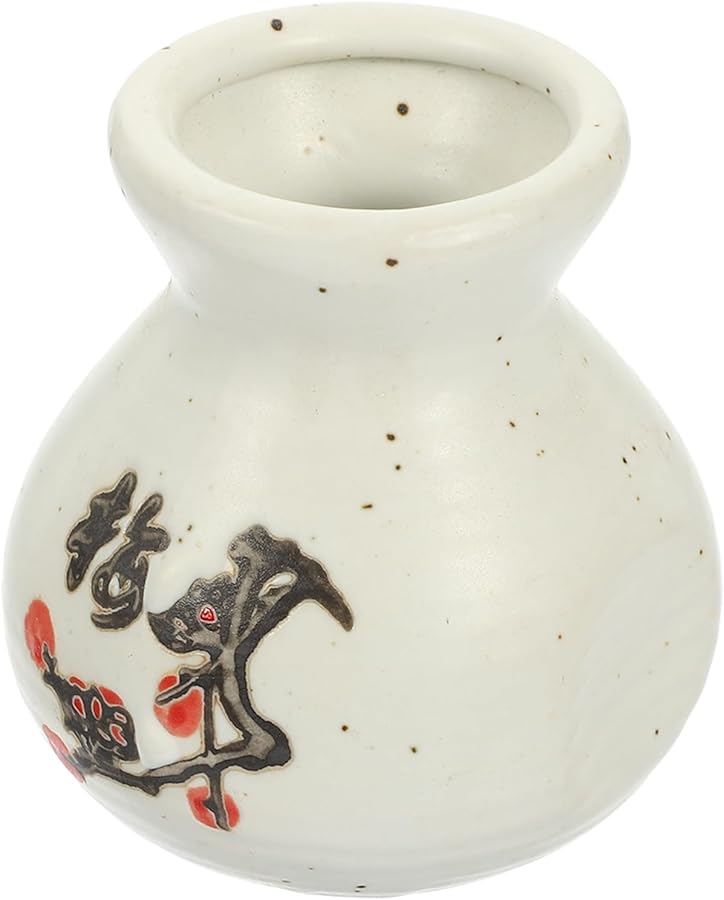Ceramic Toothpick Holder with Plum Blossom Design for Kitchen and Dining Tabletop - Image 1