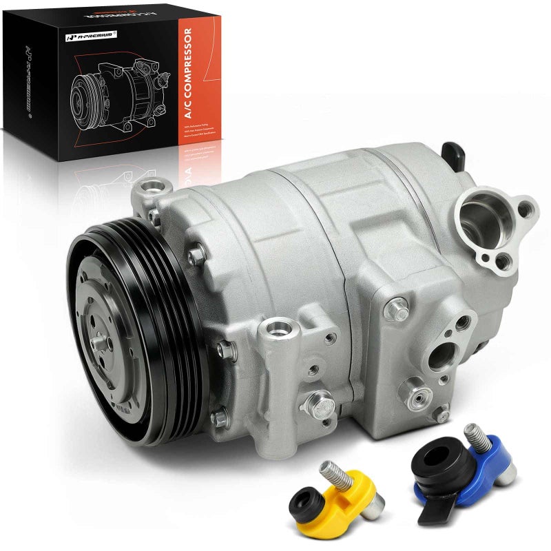 A-Premium APremium Air Conditioner AC Compressor with Clutch Compatible with BMW X5 2010201120132014 X6 20082014 V8 44L 7SEU17C Style
