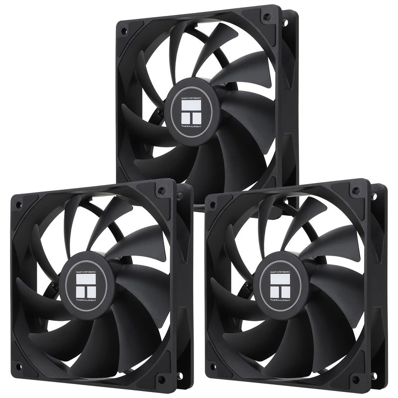 ثيرمالرايت مروحة تبريد علبة الكمبيوتر Thermalright TL-C12C X3 بحجم 120 مم�� مروحة كمبيوتر صامتة مع محمل S-FDB، تصل سرعتها إلى 1550 دورة في الدقيقة (3 قطع) - Image 1