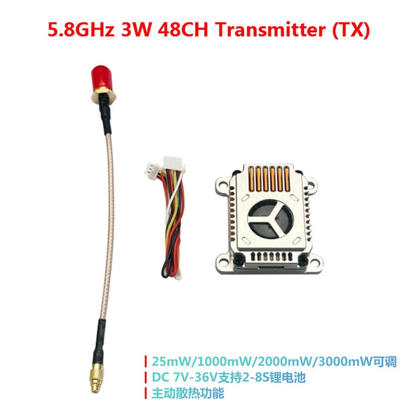 Readytosky 4.9G 5.8G 6.1G 3W Image Transmission 72Ch Power Adjustable Dmkr Replaces Akk - Image 1