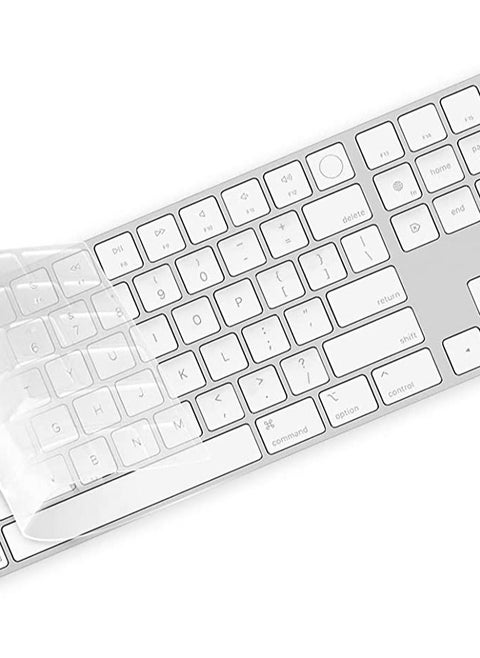 Keyboard Cover Skin for 2022 Mac Studio Keyboard  2021 Released Apple 24 iMac Magic Keyboard with Touch ID and Numeric Keypad with M1 Chip A2520, 24 iMac Magic with M1 Chip Keyboard Skin - TPU