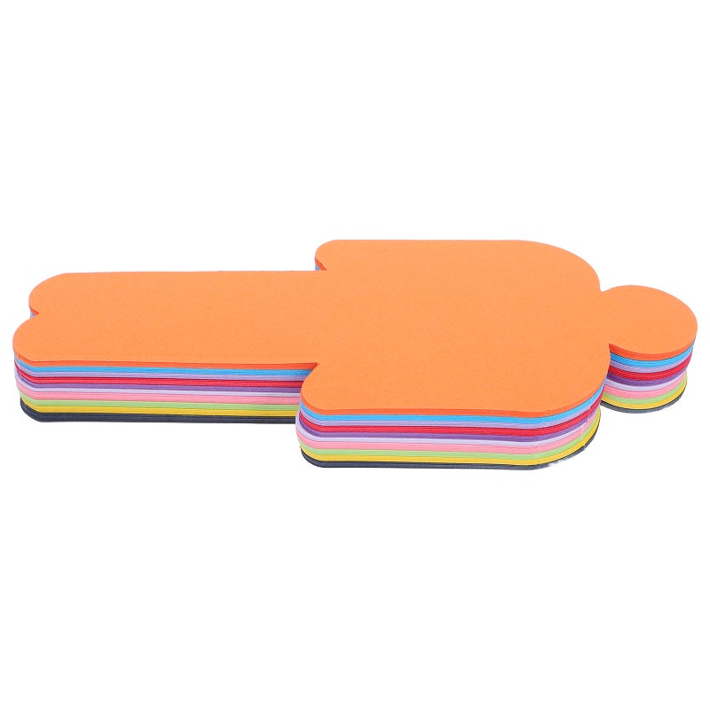 150pcs People Shaped Drawing Paper: Double-Sided Colored Craft Paper For Kids - Diy Art Supplies For Sketching Painting And School Projects - Image 1