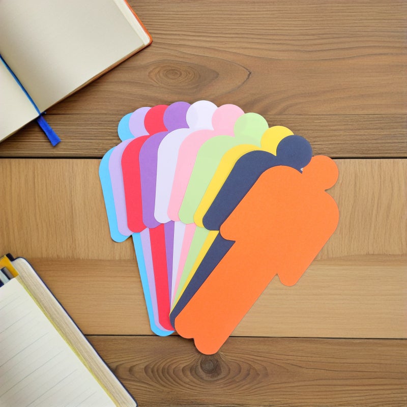 150pcs People Shaped Drawing Paper: Double-Sided Colored Craft Paper For Kids - Diy Art Supplies For Sketching Painting And School Projects - Image 5