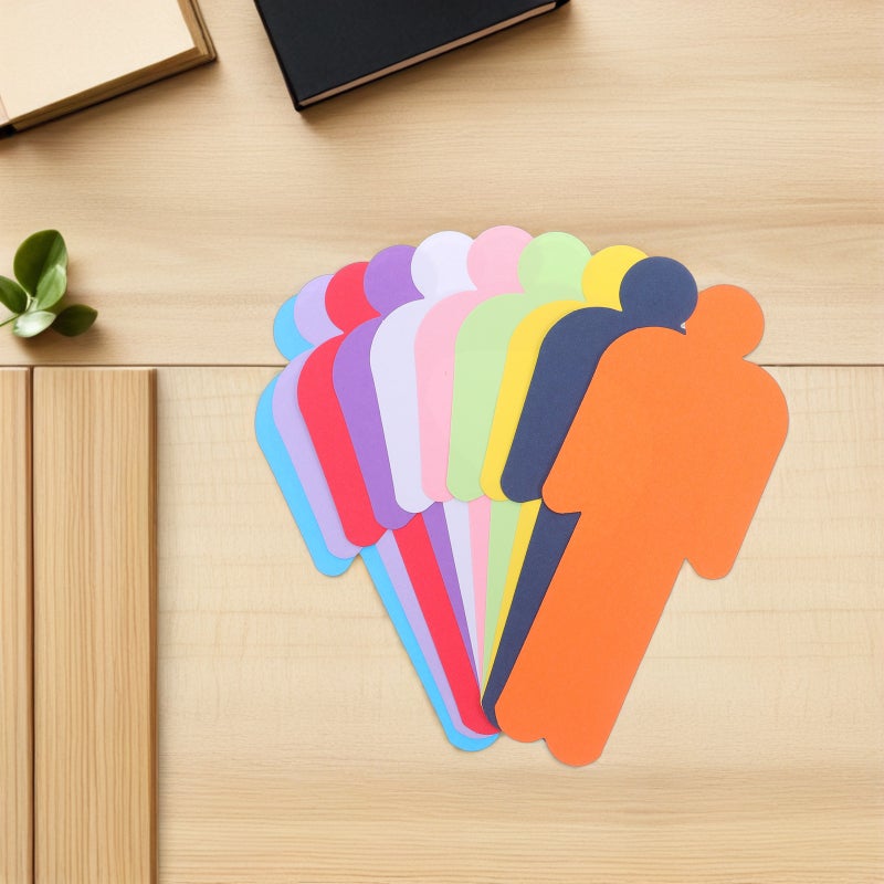 150pcs People Shaped Drawing Paper: Double-Sided Colored Craft Paper For Kids - Diy Art Supplies For Sketching Painting And School Projects - Image 3