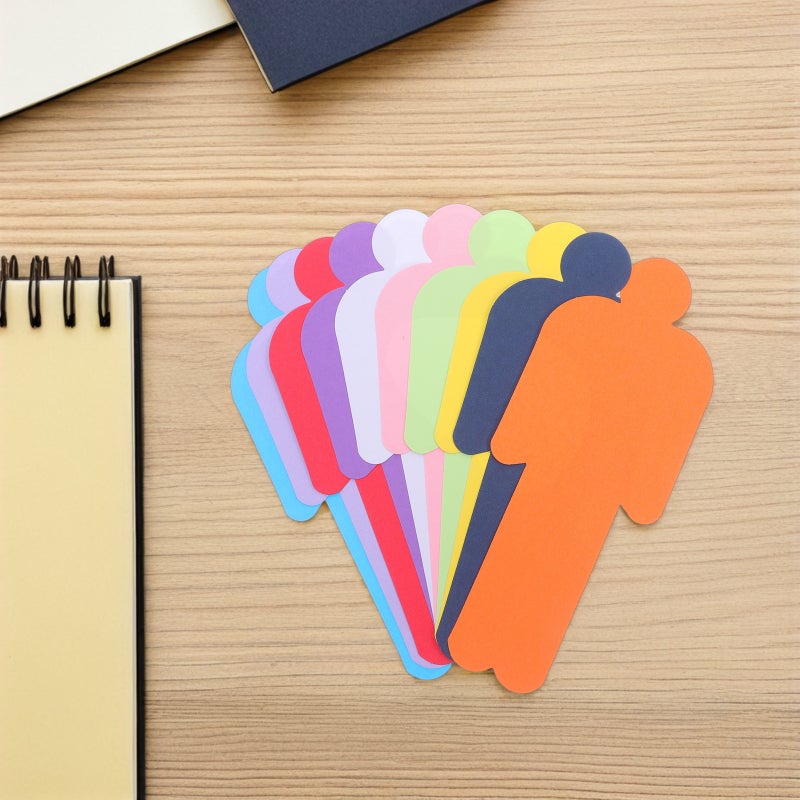 150pcs People Shaped Drawing Paper: Double-Sided Colored Craft Paper For Kids - Diy Art Supplies For Sketching Painting And School Projects - Image 4