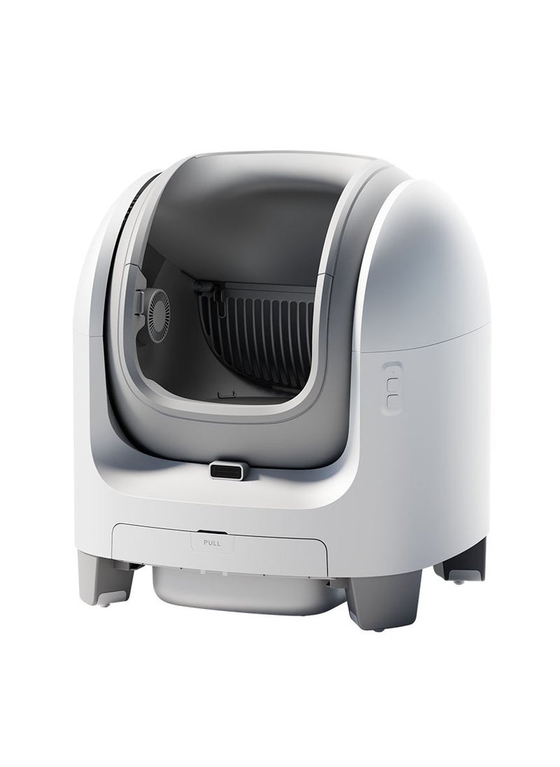 General - Self-cleaning cat litter box Automatic cat litter box can be opened for multiple cats Odorless Easy to clean Open electric cat toilet with garbage bag - Image 1