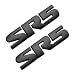 MUQIDA 2 PCS SR5 Metal Emblem 3D SR5 Nameplate Logo Badge Sticker Car Bumper Decal SelfAdhesive Metal Emblem Sticker Exterior Decor for Vehicle Trunk Tailgate Side Fender Black - Image 2