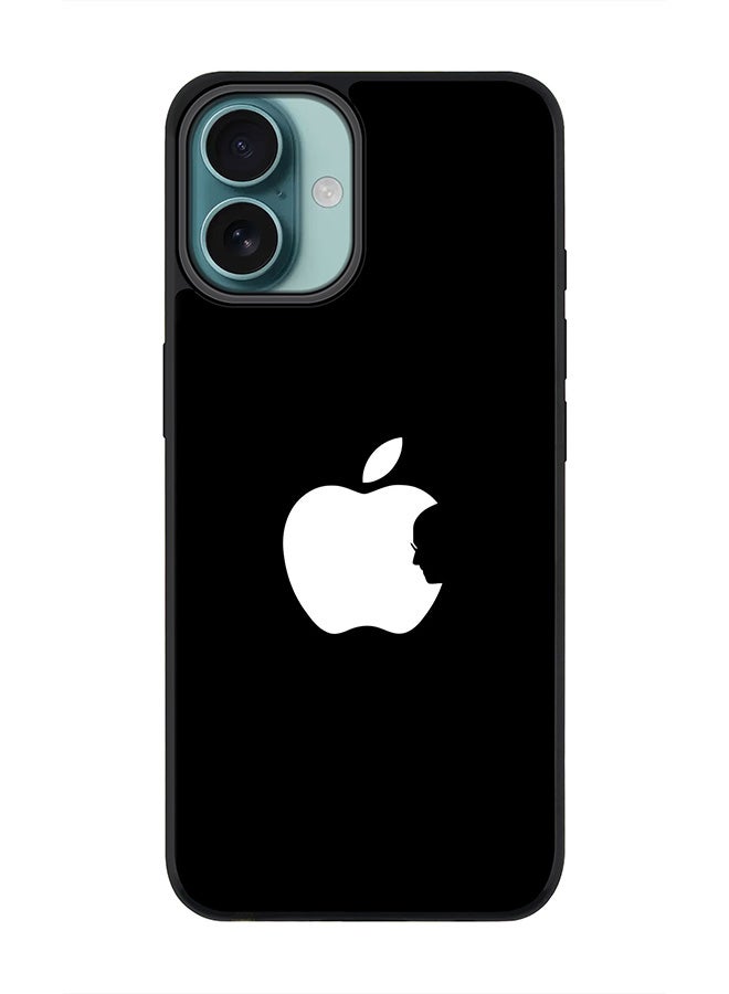 Stylizedd For iPhone 16 Plus Case [Compatible with MagSafe] Slim Magnetic cover Phone Case iPhone 16 Plus -Steve's Apple - Black - Image 1