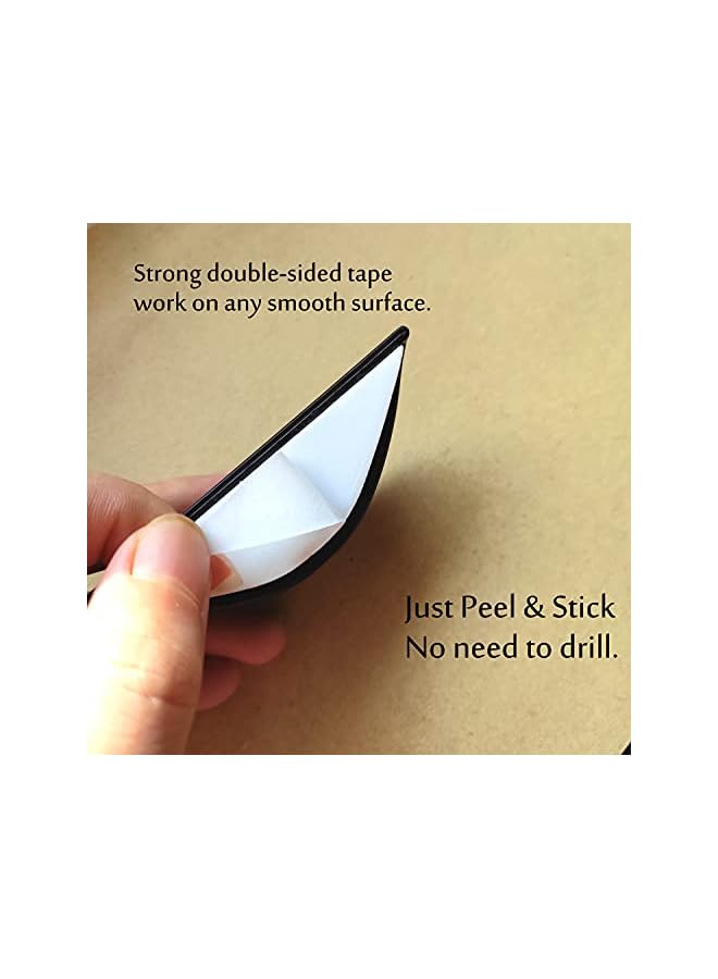 promass 6 Pack Self-adhesive Pull Handle for Drawer,Replacement Sliding Wardrobe Knob No Drill Cabinet Drawers for Door - Image 4