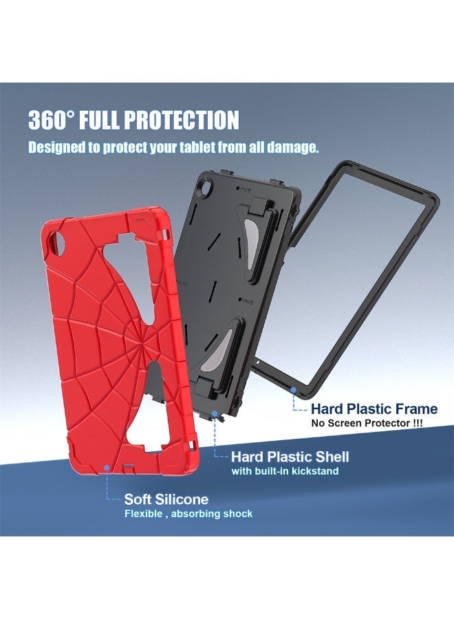 حافظة واقية للكمبيوتر اللوحي Samsung Galaxy Tab A9 Plus 2023/A11 Plus 2025 مقاس 11 بوصة بتصميم كرتوني مزودة بحامل وحزام كتف، حافظة كرتونية لطيفة للأطفال، غطاء واقي متعدد الطبقات من السيليكون ومقاوم للصدمات مخصص لـ A11+ /A9+ للأولاد - Image 4