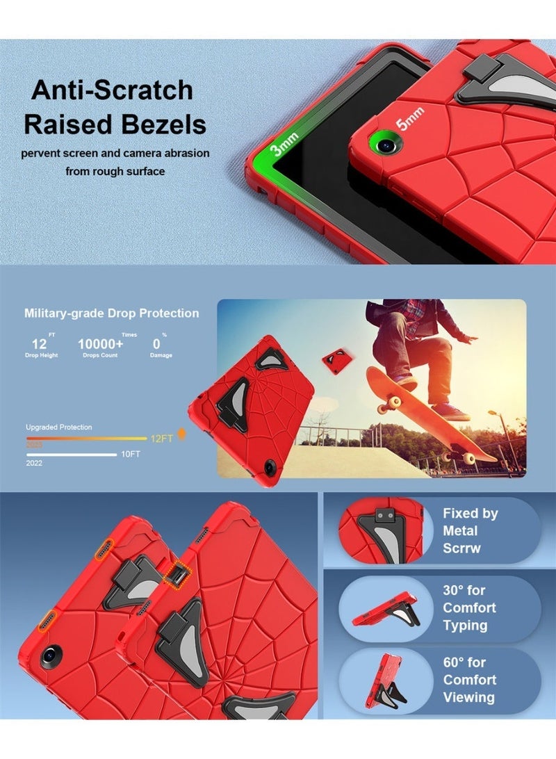 حافظة واقية للكمبيوتر اللوحي Samsung Galaxy Tab A9 Plus 2023/A11 Plus 2025 مقاس 11 بوصة بتصميم كرتوني مزودة بحامل وحزام كتف، حافظة كرتونية لطيفة للأطفال، غطاء واقي متعدد الطبقات من السيليكون ومقاوم للصدمات مخصص لـ A11+ /A9+ للأولاد - Image 5