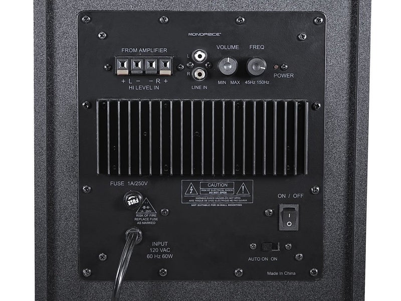 Monoprice 5.1 Channel Home Theater Satellite Speakers And Subwoofer - Black - Image 3