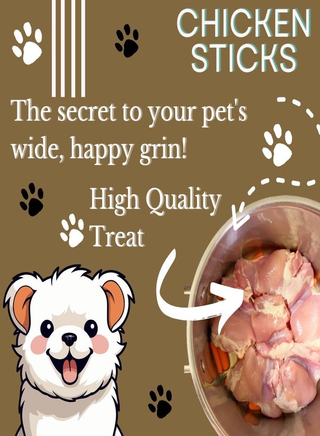 TRADESK Chicken Flavour Munchy Chew Sticks for Dogs | Rawhide Dog Treats | for All Life Stages | Yellow Chewy Sticks | 1KG Pack - Image 5
