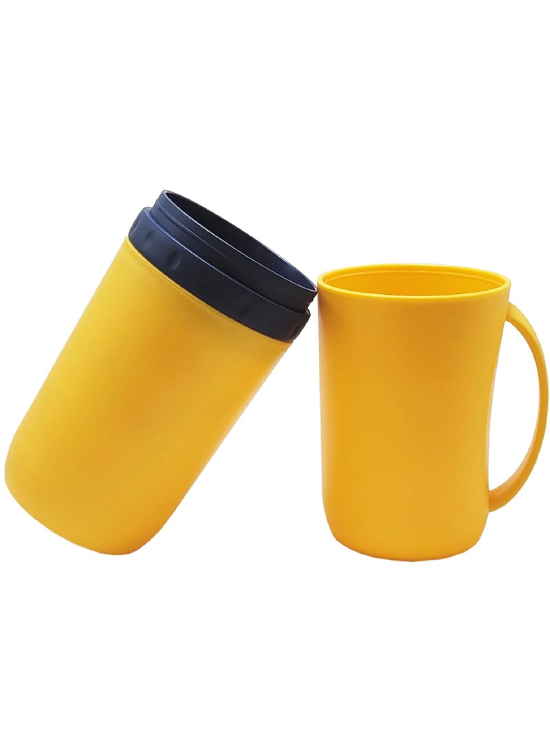 Prostuff.in Prostuffin Travel Portable Toothbrush Cup Dustproof Toothpaste Holder Storage Box Pencil Lightweight Container Case Or Traveling Outdoor Camping Bathroom Accessories Multicolor 1 Pcs  - Image 1