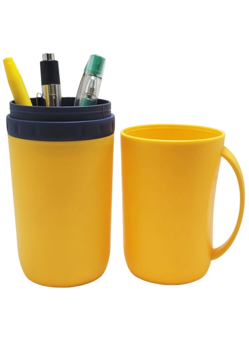 Prostuff.in Prostuffin Travel Portable Toothbrush Cup Dustproof Toothpaste Holder Storage Box Pencil Lightweight Container Case Or Traveling Outdoor Camping Bathroom Accessories Multicolor 1 Pcs  - Image 3