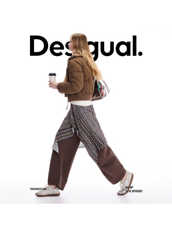 DESIGUAL 25 Autumn Winter New Collection Hand-Printed Apron-Style Banana Pants Women'S Casual Trousers - Image 3