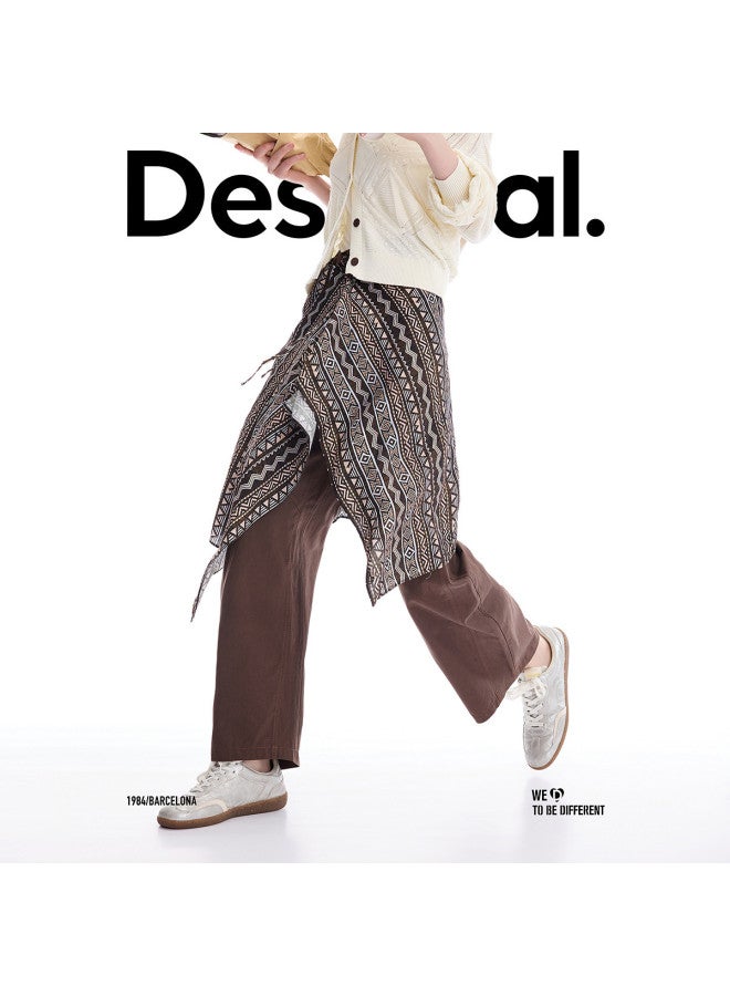 DESIGUAL 25 Autumn Winter New Collection Hand-Printed Apron-Style Banana Pants Women'S Casual Trousers - Image 2