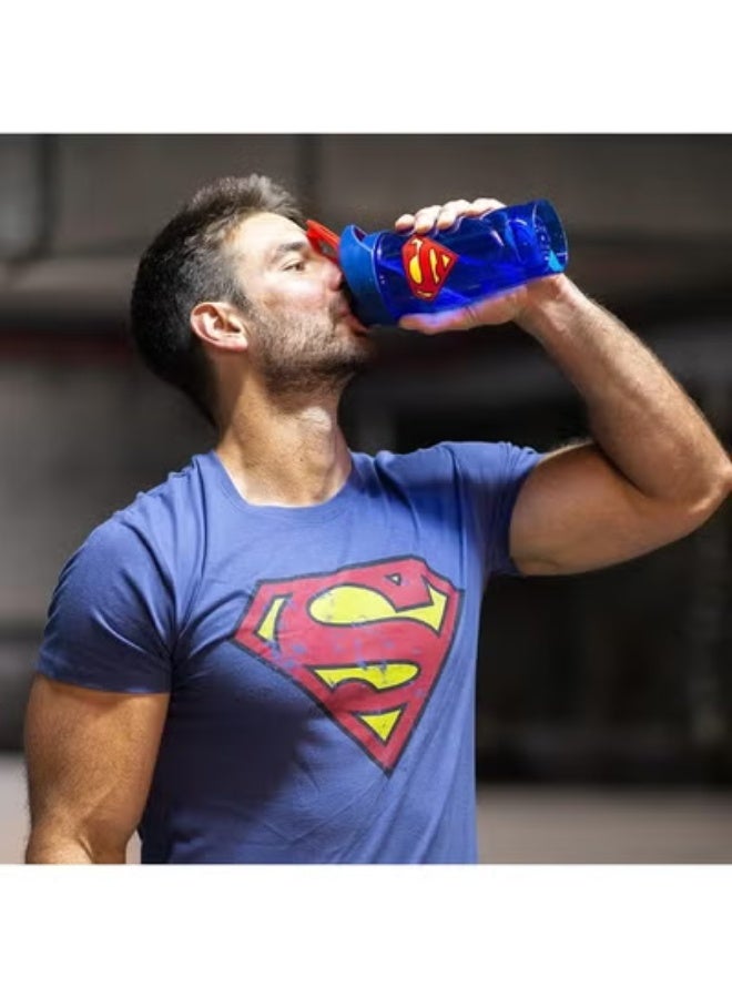 SHIELDMIXER Hero Pro Super Man Classic Shaker Bottle – 700ml – Leak-Proof, Durable, Odor-Resistant, Rounded Base for Faster Mixing - Image 5