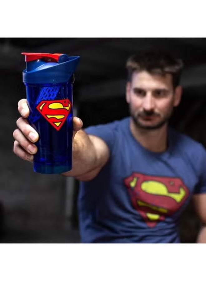 SHIELDMIXER Hero Pro Super Man Classic Shaker Bottle – 700ml – Leak-Proof, Durable, Odor-Resistant, Rounded Base for Faster Mixing - Image 4