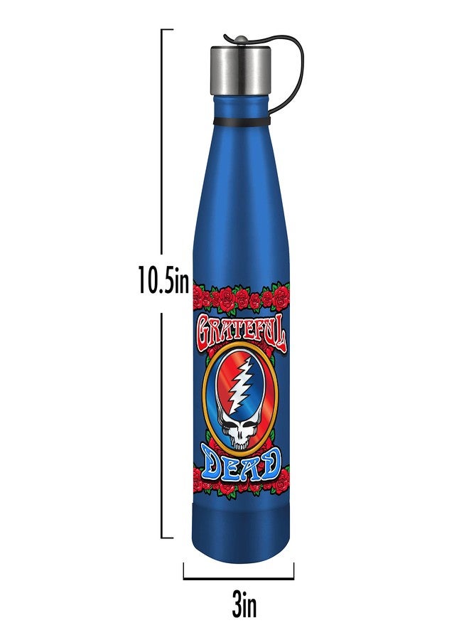 ICUP Grateful Dead Steal Your Face One Band 17 oz Stainless Steel Pin Bottle - Image 3