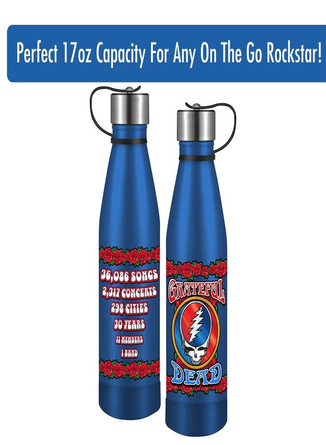 ICUP Grateful Dead Steal Your Face One Band 17 oz Stainless Steel Pin Bottle - Image 2