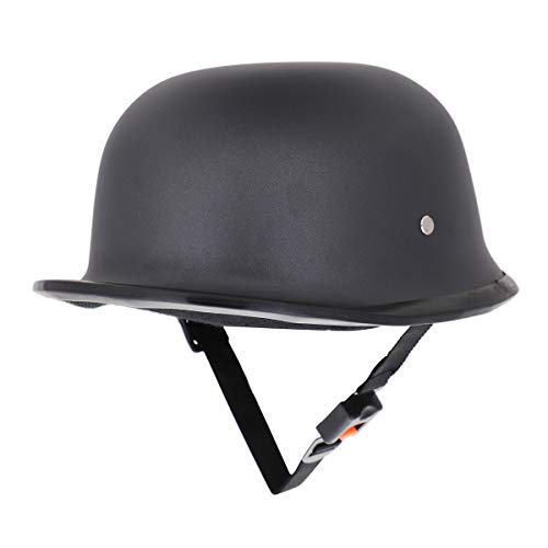 Sage Square German Retro Style Helmet, World War Inspire for Mens, Womens (Black Matte) (Non-Motorized) - Image 4