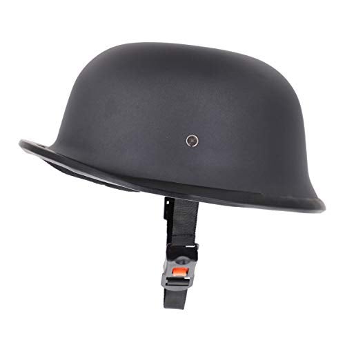 Sage Square German Retro Style Helmet, World War Inspire for Mens, Womens (Black Matte) (Non-Motorized) - Image 3