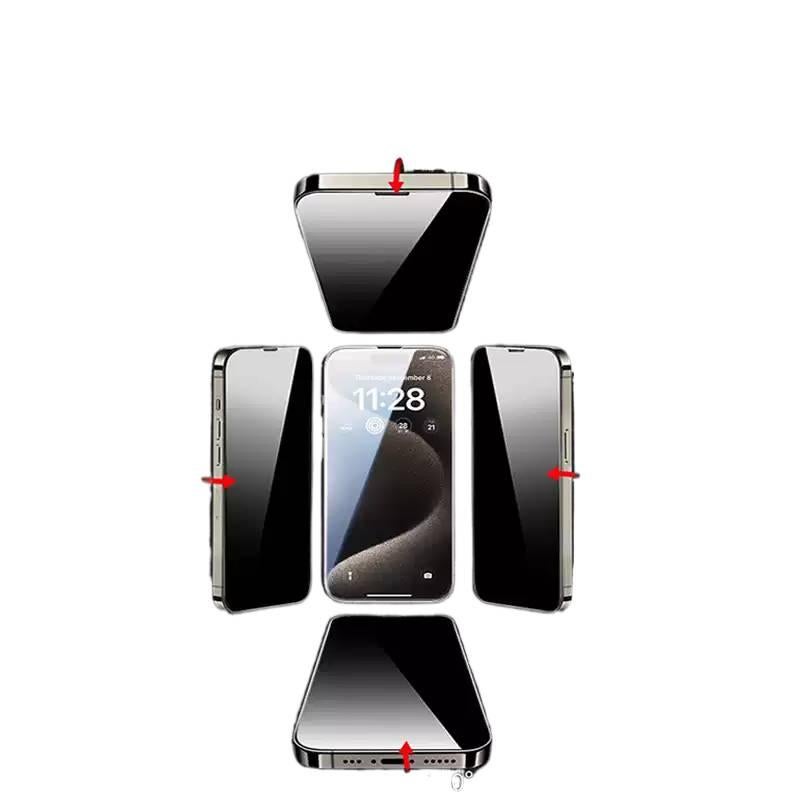 MS Glass Phone Case for iPhone 16 / 16 Plus / 16 Pro / 16 Pro Max with 360° Privacy and HD Clear plus Anti-Explosion plus Dust-Proof in Clear - Image 4