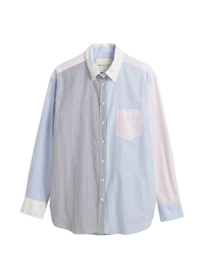 غانت Gant Relaxed Fit Patchwork Shirt