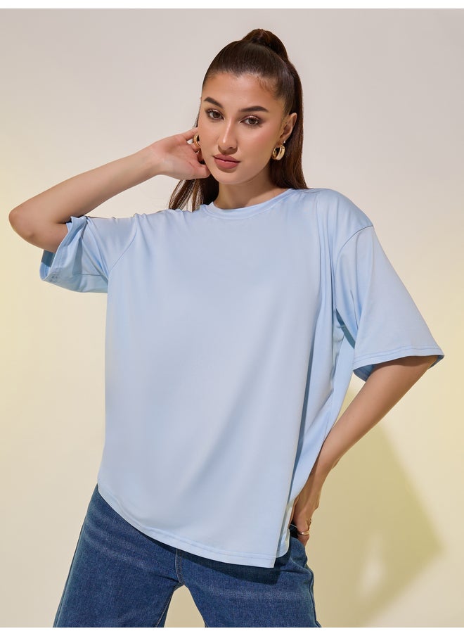 Take Two Take Two Back Graphic Print Round Neck Oversized T-Shirt  - Image 3