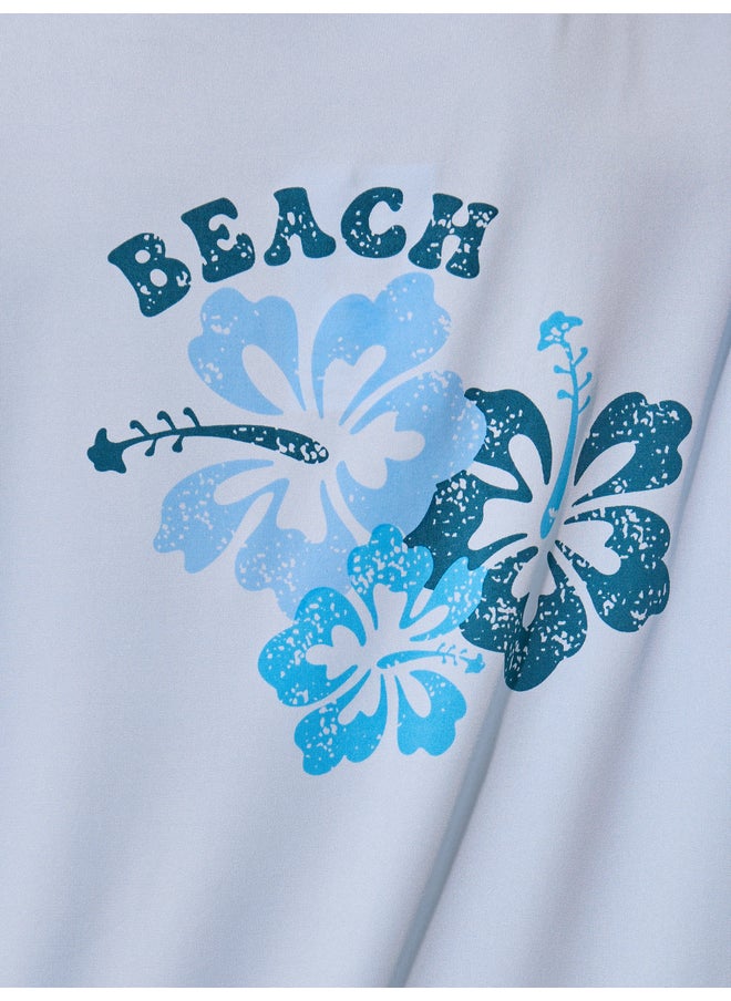 Take Two Take Two Back Graphic Print Round Neck Oversized T-Shirt  - Image 5