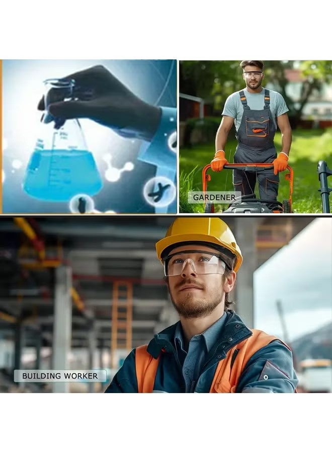 بينكو زوجان من نظارات السلامة، مضادة للضباب، ومقاومة للغبار، ومقاومة للخدش ومقاومة للرذاذ، مناسبة للممرضات والعمال والمهندسين المعماريين، إلخ. - Image 5