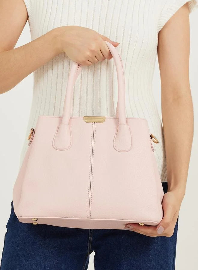 Styli Pebble Textured Handbag with Dual Handle