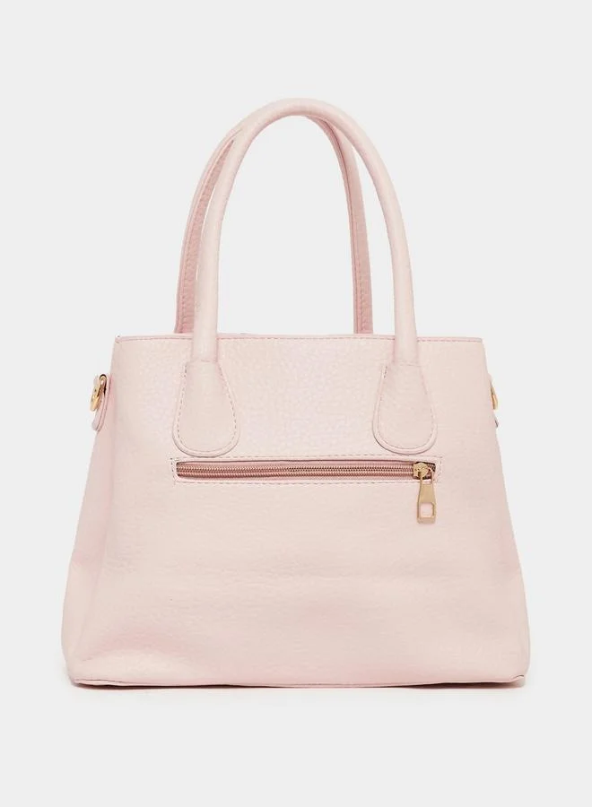 Styli Pebble Textured Handbag with Dual Handle