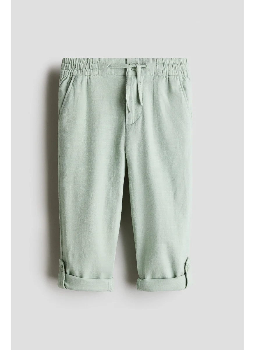H&M Cotton Roll-Up Chinos