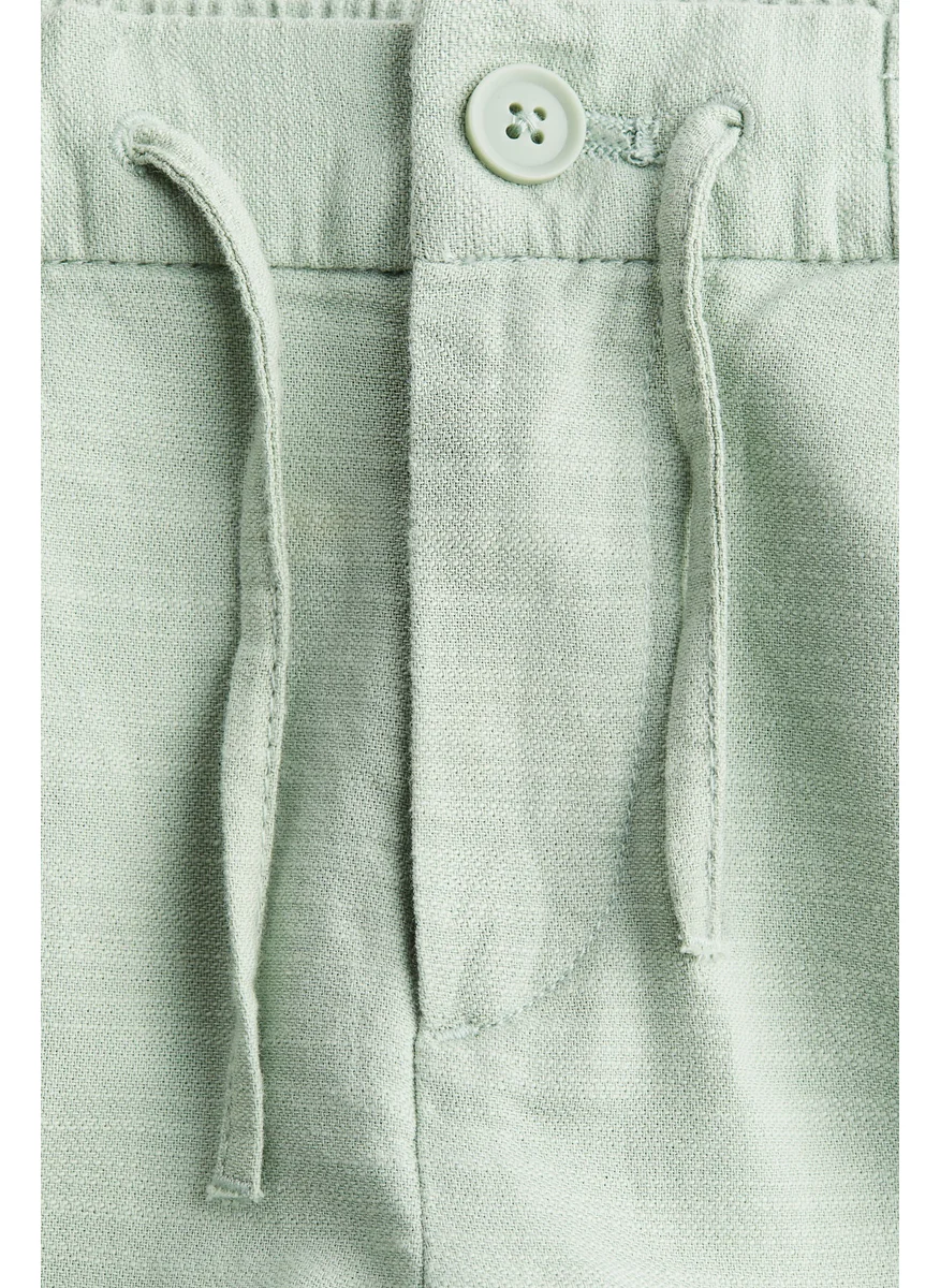 H&M Cotton Roll-Up Chinos