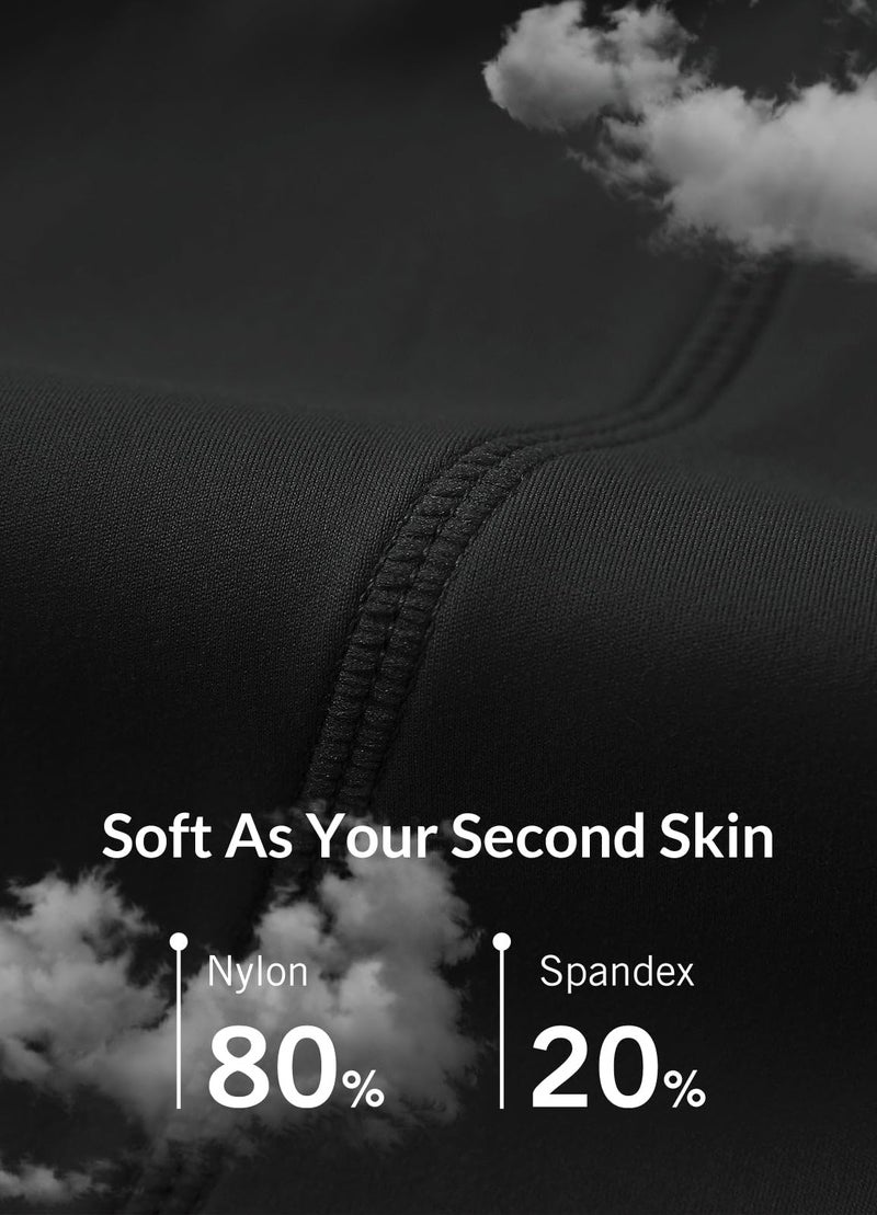 Baleaf بليفس ليغينغز مع جيوب للنساء باللون الأسود للتحكم في البطن ليغينغز للتمارين الرياضية بخصر مرتفع ضغط يوغا بنطلونات كاحل باللون الأسود M - Image 3