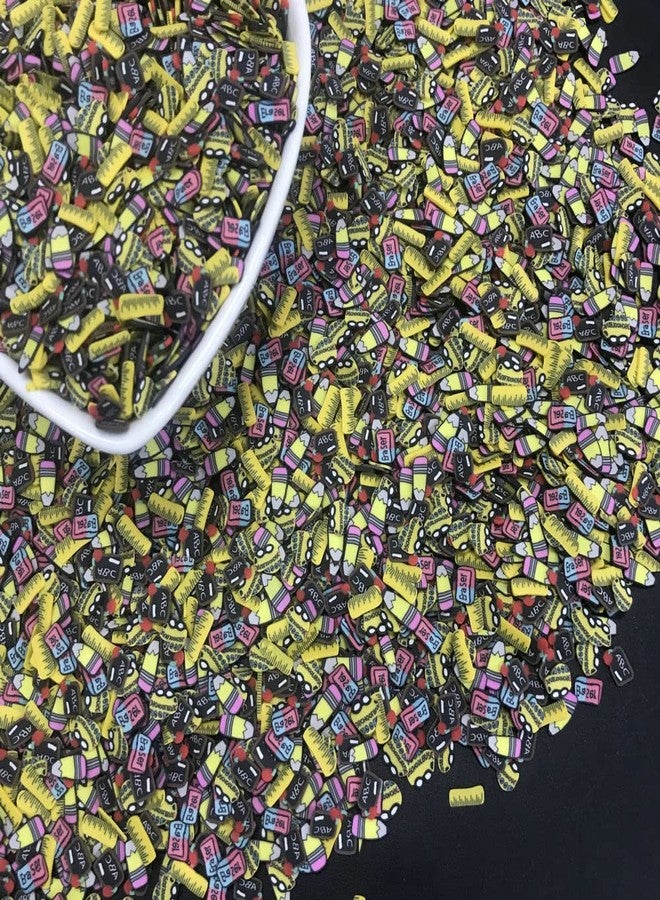 PrettyG 50g/Pack Mixes School Series Slices Supplies Polymer Soft Clay Fimo DIY Decoration for Resin Nail Art Slime Cake Dessert - Image 4