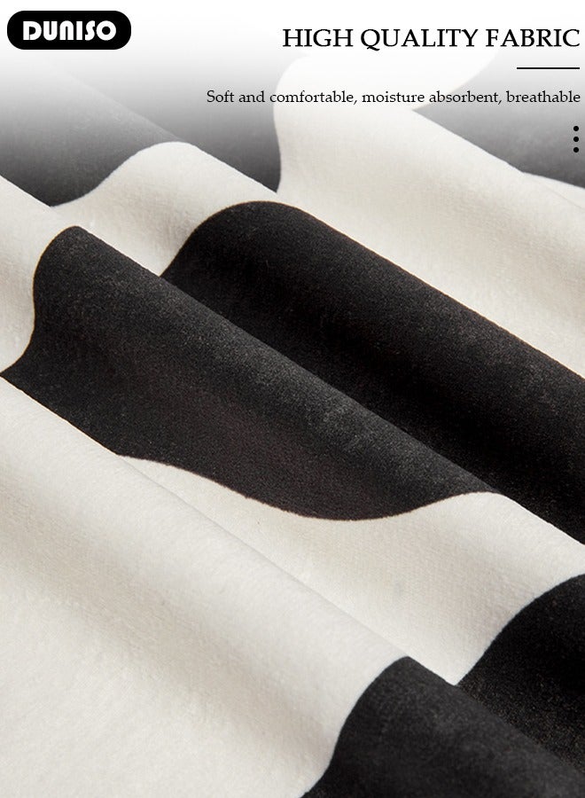 DUNISO أغطية وسائد بوهو 18x18 بوصة مزخرفة حديثة فن خط تجريدي للوسائد لأريكة غرفة النوم غرفة المعيشة جمالية خريفية غطاء وسادة مربع - Image 3