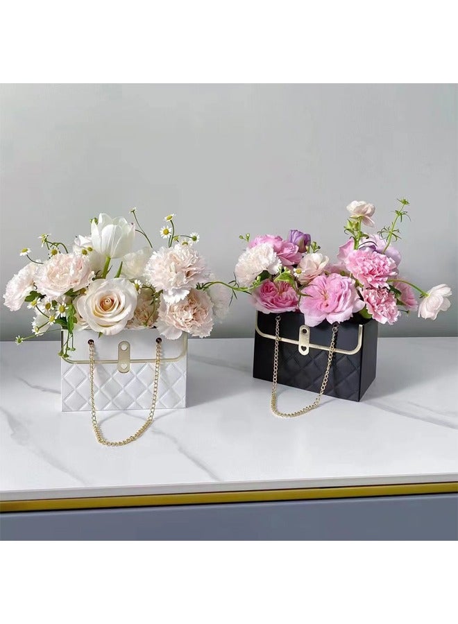 Joyelink 6 Pieces Party Favor Bags,Shopping Bag,Party Bags For Kids, supplies Snack candy Gift Bag Food Bags,Double-Sided Bags For Birthday Wedding Celebrations Party Favors 15*10*10.5(black,white,pink) - Image 4