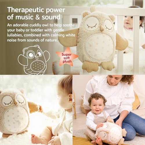 Cloud b Sound Machine with White Noise Soothing Sounds | Cuddly Stuffed Animal | Adjustable Settings and Auto-Shutoff | Nighty Night Owl™ Smart Sensor - Image 3