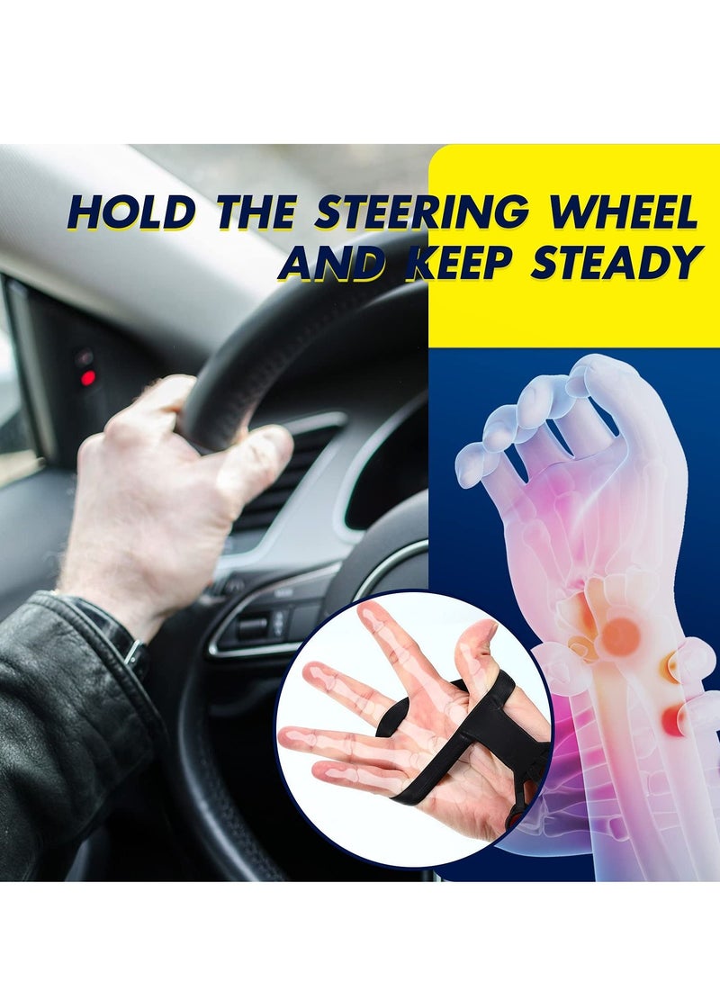 واي آند دي Strength Training Grip Strengthener, 6 Pieces Silicone Wrist Puller Finger Exercise Tension Ring Fitness Equipment Forearm Expander (Black, Blue, Gray) - Image 4