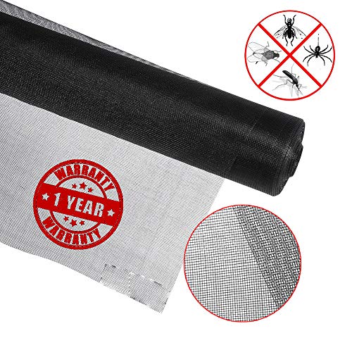 SAI PRASEEDA Mosquito Net for Window with Fiber Glass Mesh 5/6feet(150/180cm) 60/72Inches 1 Year Guarantee Without Stitched (Black Color) 200GSM No:10 - Image 3