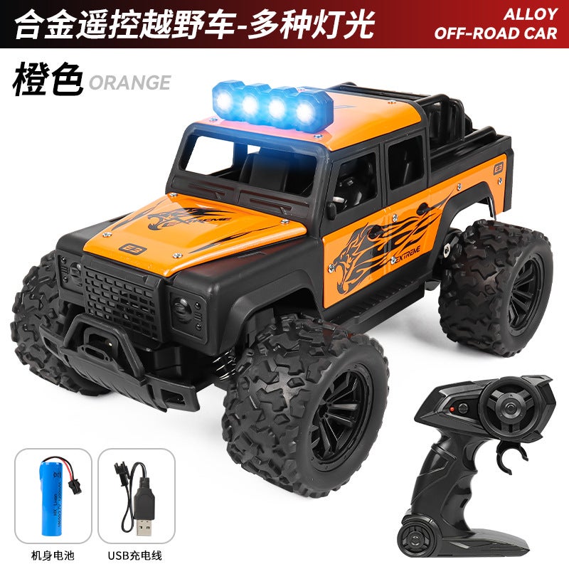2.4G Cross-Border 1:16 Alloy Light-Up High-Speed Drift Electric RC Off-Road Climbing Car Toy