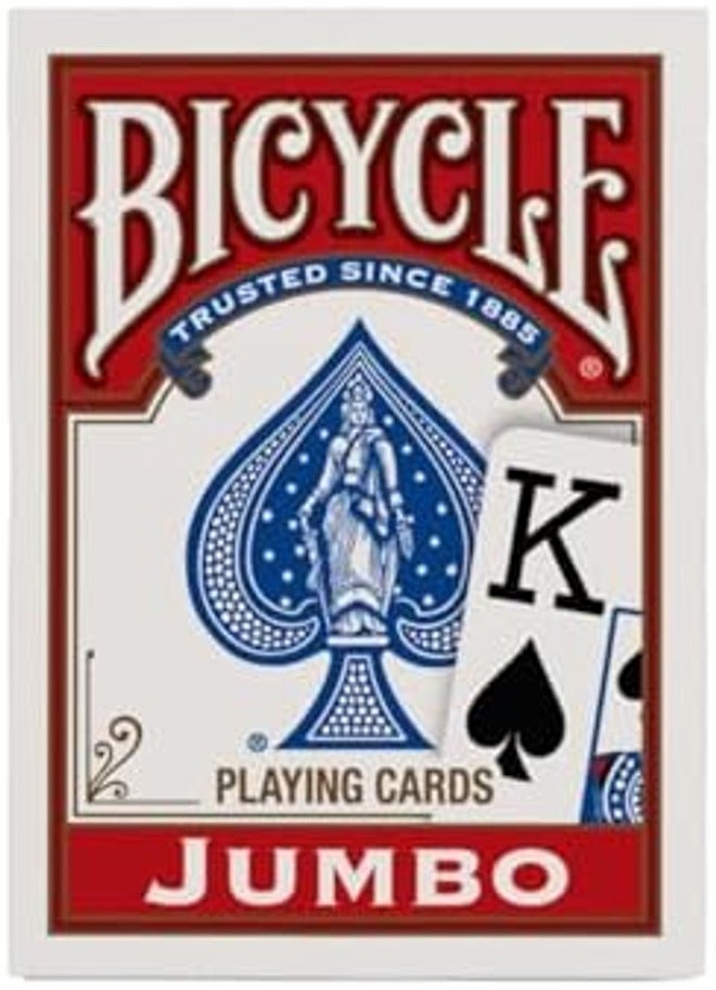 Bicycle Playing Cards, Poker Size Standard Index Decks, Pack of 2 (Red & Blue) – Air Cushion Finish, Durable Card Stock for Poker, Blackjack, Family Games & Card Tricks - Image 4