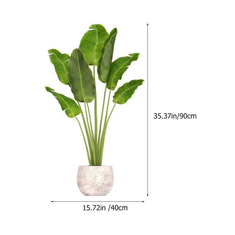 VOSAREA Green Plant Wall Decal Peel and Stick â€“ 3D Realistic Potted Plant Wall Sticker â€“ Removable Waterproof Greenery Stickers & Murals for Bedroom Living Room Office (35.37X15.72Inch) - Image 2