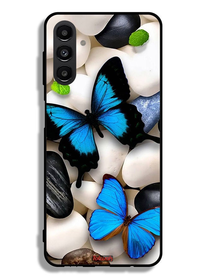Tolwak Samsung Galaxy A13 5G Protective Case Cover Butterflies On Stones - Image 1